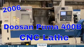 Doosan Daewoo Puma 400B CNC Horizontal Lathe For Sale - 2006