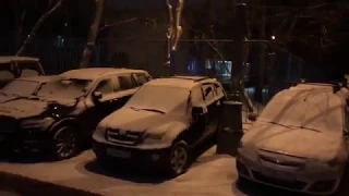 Москву накрыло снегом 30.10.2018