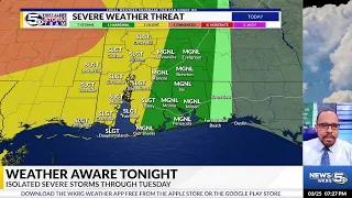 7:30 PM TUESDAY Severe Weather Update