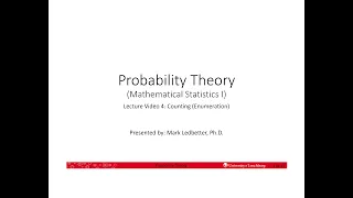 Probability Theory Lecture 4 - Counting ,Part 1