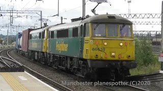 (HD) Train Spotting At Bescot Stadium With WCML Diverts Passenger And Freight Trains On The 25/07/20