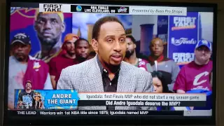 First take Andre iguodala gets MVP 2015 Finals