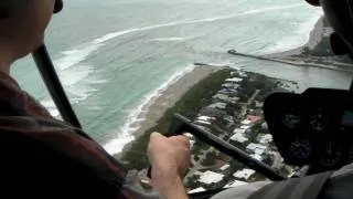 Florida: Flying Over West Palm Beach Ocean Helicopters - Flying The Helicopter (file 3)