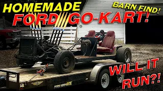 Barn Find V8 Powered Go Cart Sitting for 15 Years! Will it run?!?