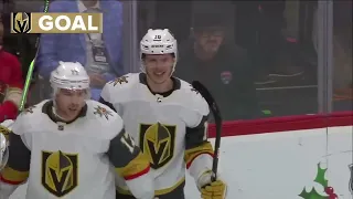 Pavel Dorofeyev scores vs Panthers and Bobrovsky (23 dec 2023)