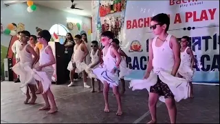 Lungi Dance🕺 Program in bachpan play🎒📚 school bhabua. Chakbandi road.