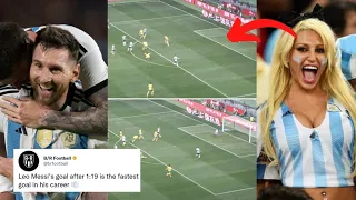 Fans BEST Reactions to Messi SPECTACULAR Goal vs Australia 🔥| Argentina Vs Australia 2-0 Highlights