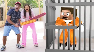 Prisoner Escapes The Security Prison in Minecraft Animation