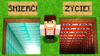 NIE WYBIERZ ZŁEJ DZIURY W MINECRAFT!