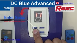 DC Blue Advanced Garage Door motor setup