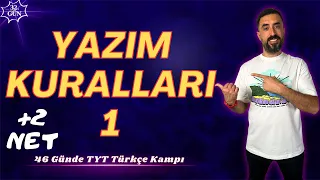 YAZIM KURALLARI -1📌 46 Günde TYT TÜRKÇE Kampı 2024 +PDF📕(32.Gün) Deniz Hoca