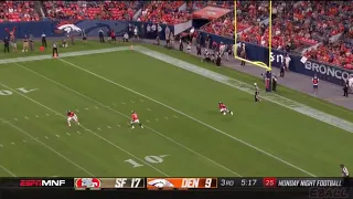 49ers kicker makes HUGE tackle on kick return