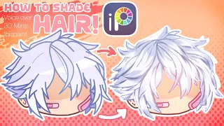 How To Shade  Hair |Tutorial| Ibispaint | GachaClub