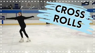 How To Do Forward Cross Rolls! - Tips For Beginners - Figure Skating Tutorial