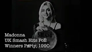 Madonna - Smash Hits Poll Winners Party Acceptance Video, 1990