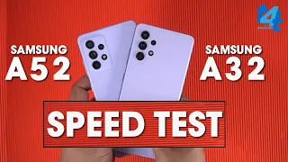 Samsung Galaxy A32 VS A52 Speed Test & Camera Comparison | Shocking Results