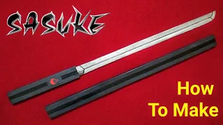 How To Make Sasuke's Kusanagi With Cardboard, Kusanagi Sword With Cardboard, Naruto weapon