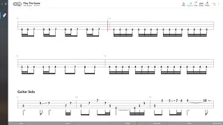 Queen - Play The Game (BASS TAB PLAY ALONG)