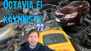 Skoda Octavia. Osia vaihdeltu mutta ei käynnisty. P008800