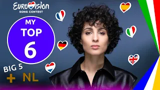 Eurovision 2021 | TOP 6 | BIG 5 + Netherlands 🇫🇷🇩🇪🇮🇹🇪🇸🇬🇧🇳🇱