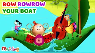 Row Row Row Your Boat | Lilly Ladybug Making Friends | Muzicbug-New Video for Kids