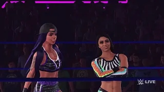 WWE 2K22 Gameplay - Lash Legend vs. Cora Jade & Roxanne Perez