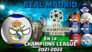 REAL MADRID en la  CHAMPIONS LEAGUE UEFA 2021-2022| Countryballs