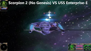 USS Enterprise E VS Scorpion 2 (NO GENESIS) | Both Sides | Star Trek Bridge Commander Battle |