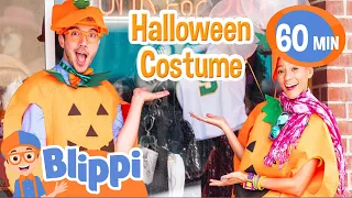 Blippi and Meekah Pick Out Their Halloween Costumes - Blippi | Kids Cartoons & Nursery Rhymes