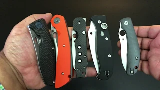 Spyderco, Chris Reeve, Microtech and Hinderer! 48 Knives!