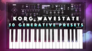 Korg Wavestate 2: 50 Generative Performances/Presets. Demo