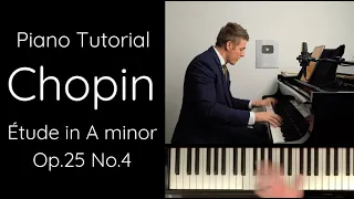 Chopin Etude in A minor, Op.25 No.4 Tutorial