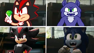 Sonic The Hedgehog Movie WEREHOG vs SHADOW Uh Meow All Designs Compilation