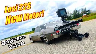 CRAZY Losi 22S NEW Motor! 0-60 Mph? Onboard FPV View!