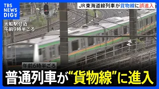 上野東京ラインの普通列車が“貨物線”に進入　4駅飛ばし…武蔵小杉駅で臨時停車に　近くの信号機でトラブル｜TBS NEWS DIG