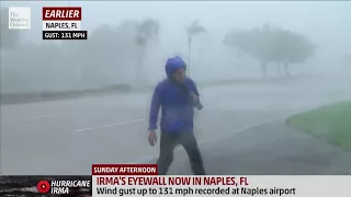 Mike Bettes in Eye of Hurricane Irma