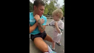 Epic! Conor McGregor teaching his son how to box