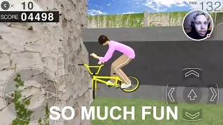 Probably My Favorite Mobile Game! Free world BMX!