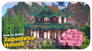 🌸 Minecraft: Cara Membuat Rumah Ala Jepang ⛩ || How To Build a Japanese House in Minecraft [ENG SUB]