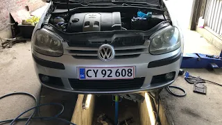VW Golf 5 Gearoil Change:  Filling +  Drain Location