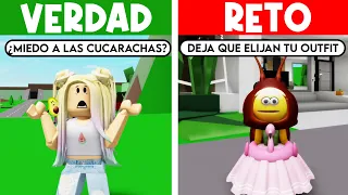 JUGAMOS VERDAD O RETO CON @RoxiCakeGamer EN BROOKHAVEN ROBLOX