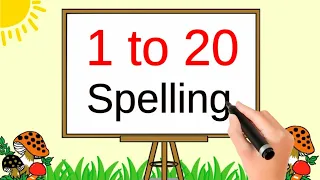 1 to 20 spelling | Numbers Names 1 to 20 with spelling | one to twenty spelling in english |