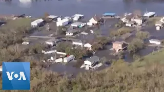 Aerial Footage From Biden’s Aerial Tour of Ida Damage in Louisiana
