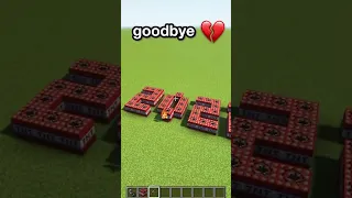 Goodbye 2022 💔 Minecraft TikTok