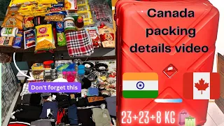 PACKING FOR CANADA | What to pack as aninternational student in 2023| Shopping packing list for inte