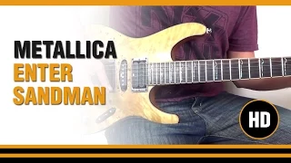 Toca Enter Sandman de Metallica en Guitarra electrica  CLASE TUTORIAL