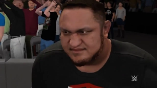 WWE 2K17 Samoa Joe Attacks Seth Rollins (Raw Debut)