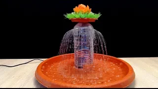 How to make Tabletop Fountain with plastic bottle very easy and fast / DIY