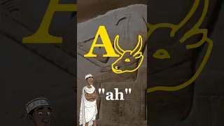 The Origin of EVERY LETTER in the Alphabet (in 60 secs!) - A,B,C,G,D,E #alphabet #history #part1