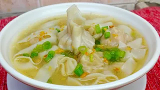 Once you do this, you will never buy Molo Soup from Restaurant! Super Yummy! #wontonsoup